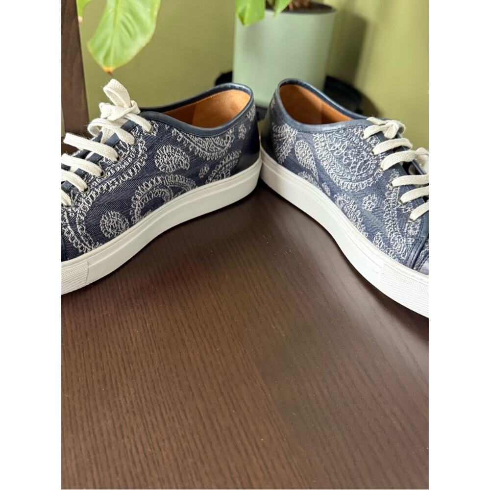 Taft The Jack Sneaker Bold Paisley Jacquard Fabric & Leather Size 43 (10) - Picture 7 of 12